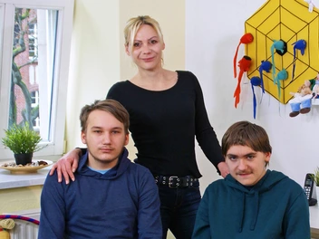 Kati und ihre beiden Söhne