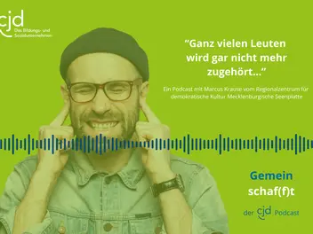 Fokusthema Demokratie im CJD Podcast Gemeinschaf(f)t!