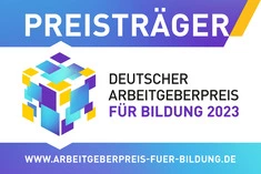Logo Preisträger Deutscher Arbeitgeberpreis für Bildung 2023