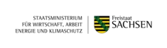 Logo Staatministerium für Wirtschaft, Arbeit, Energie und Klimaschutz_Freistaat Sachsen