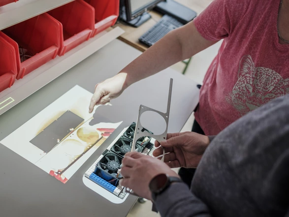 Produktion in einer CJD Werkstatt