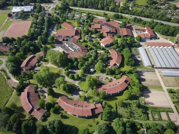 Luftbild vom CJD Berufsbildungswerk Offenburg