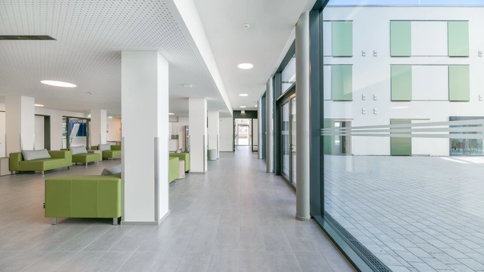 Flur und Aufenthaltsbereich im Schülerwohnheim Lindau