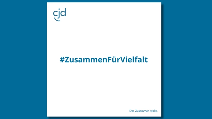 Grafik zur Kampagne: Zusammen für Vielfalt