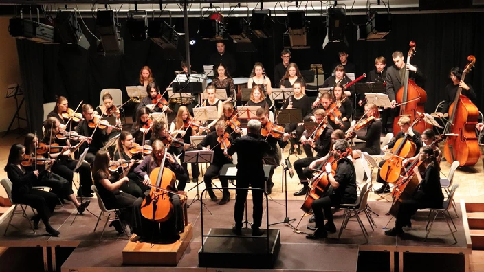 Das CJD Orchester auf der Bühne