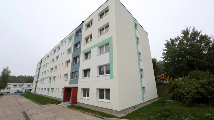 Außenansicht Studentenwohnheim Ilmenau