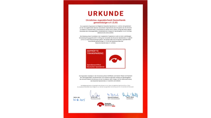 Spendenzertifikat des Deutschen Spendenrats 2025