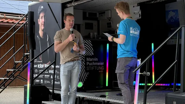 Felix Loch beim Interview