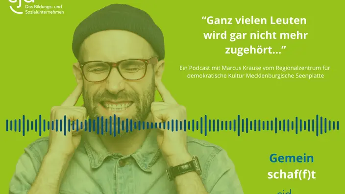 Fokusthema Demokratie im CJD Podcast Gemeinschaf(f)t!