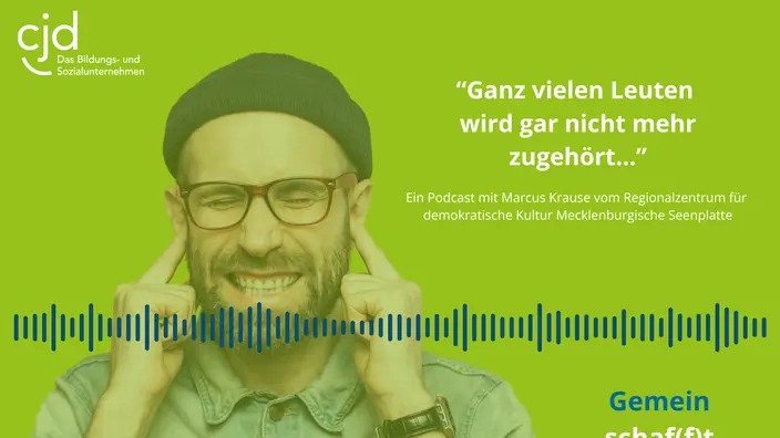 Fokusthema Demokratie im CJD Podcast Gemeinschaf(f)t!