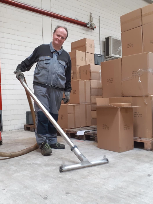 Michi auf Arbeit